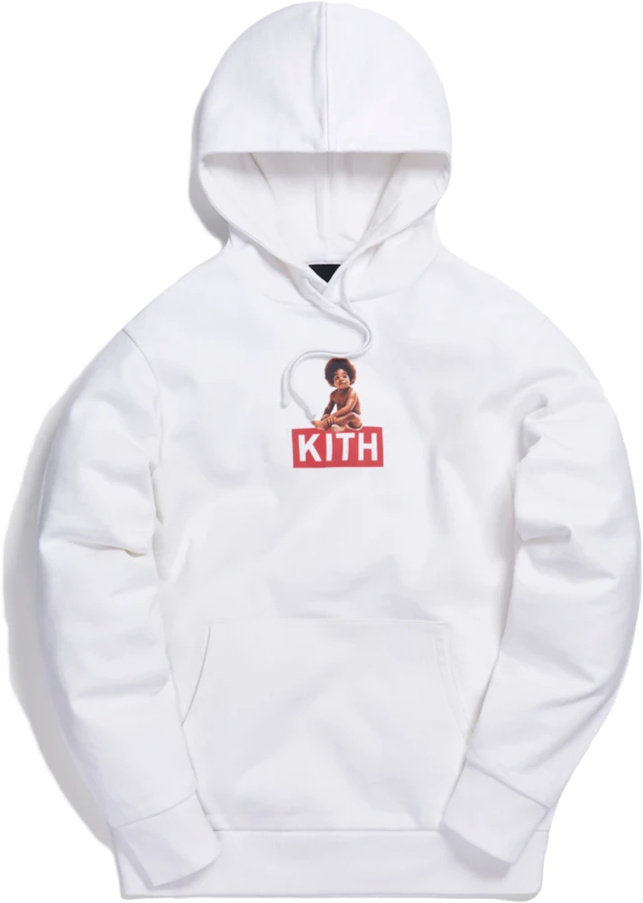 Kith x Biggie Classic Logo Hoodie White