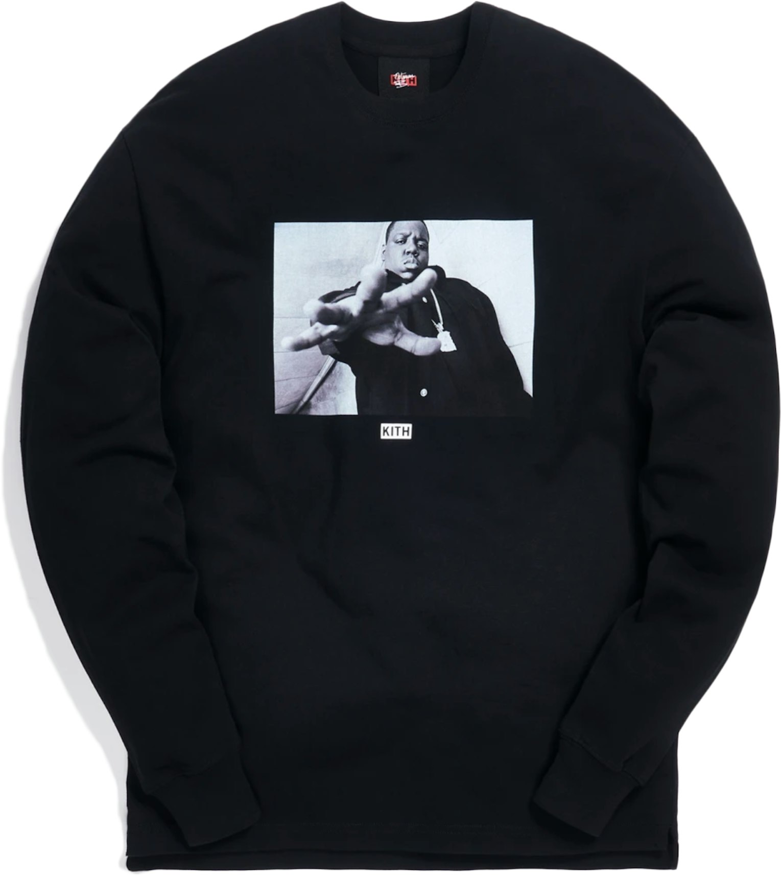 KITH BIGGIE GIMME THE LOOT L/S TEE BLACK-