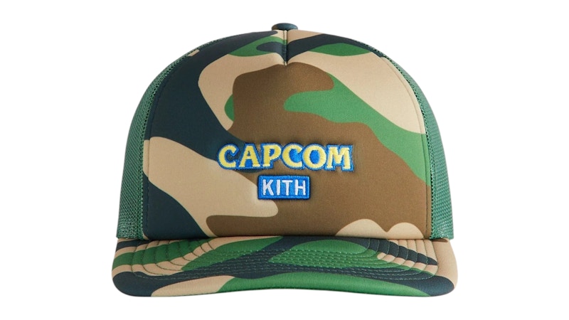 Pre-owned Kith X Capcom Nolan Trucker Hat In Camo In Multi