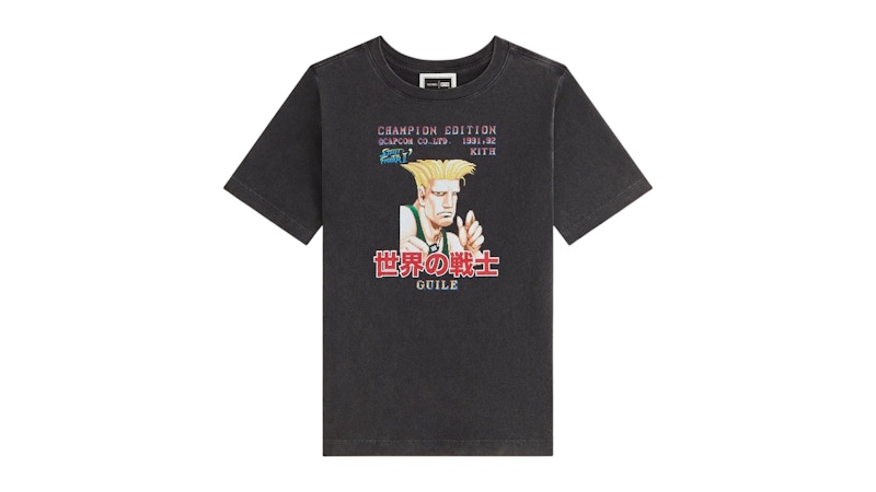 Kith x Capcom Kids Guile Champion Vintage Tee Black - FW25 - US