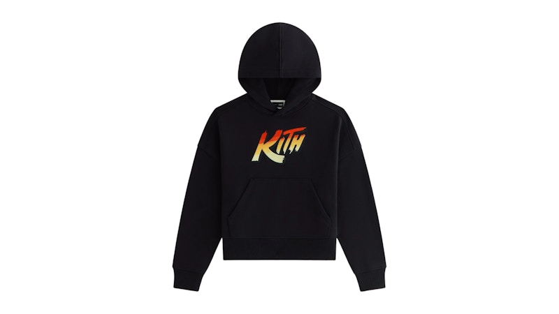 Kith x Capcom Kids Street Fighter Flame Nelson Hoodie Black - FW25