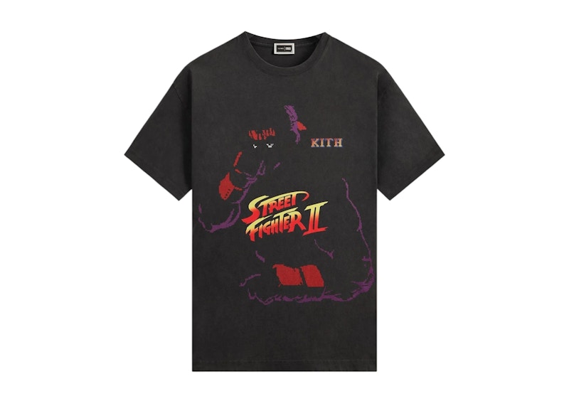 【Sサイズ】 kith ストリートファイター ryu tシャツ Kith x Capcom Ryu Needle Point Vintage Tee Black Men's - FW25 - US