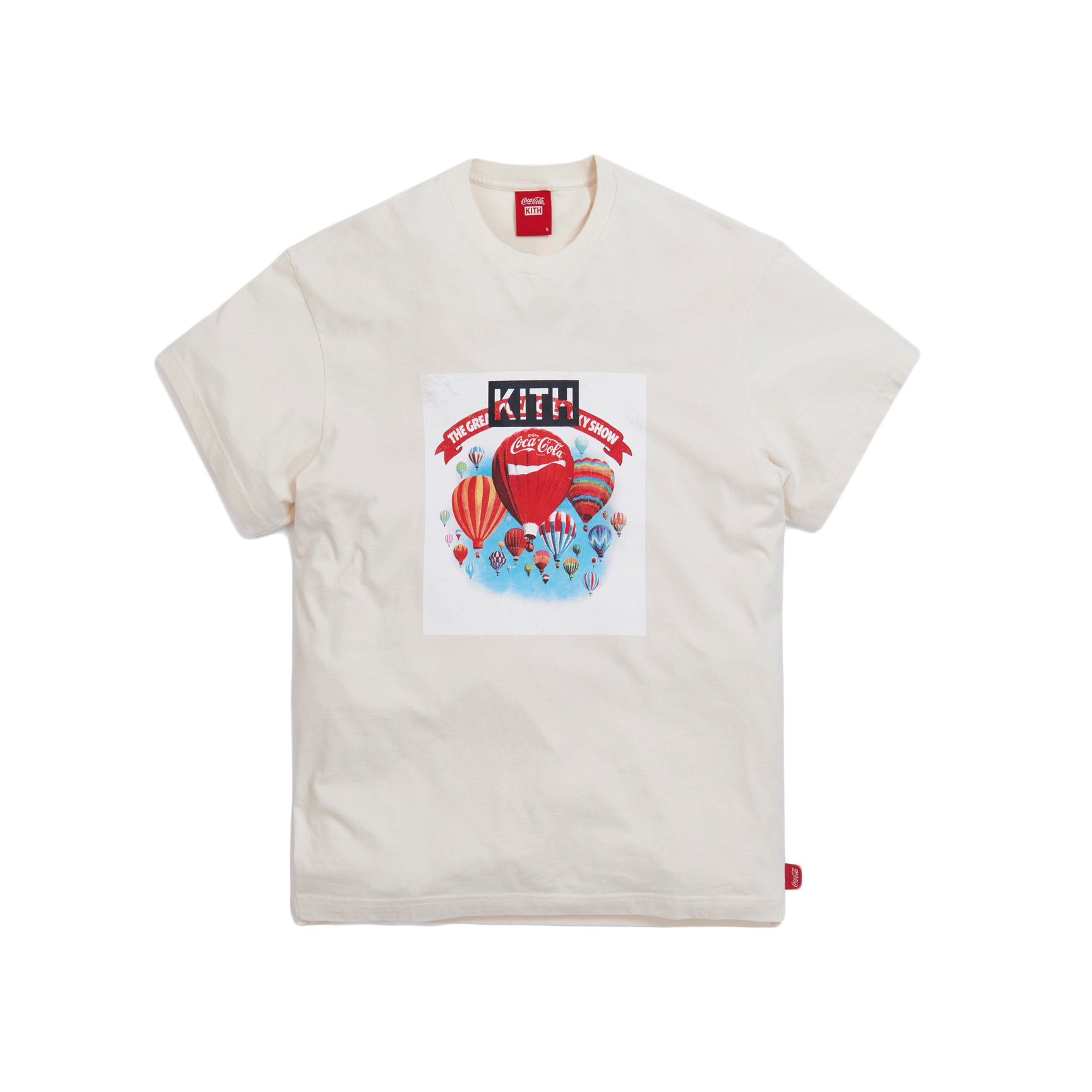 Kith x Coca-Cola Balloon Vintage Tee Ivory Men's - SS20 - US