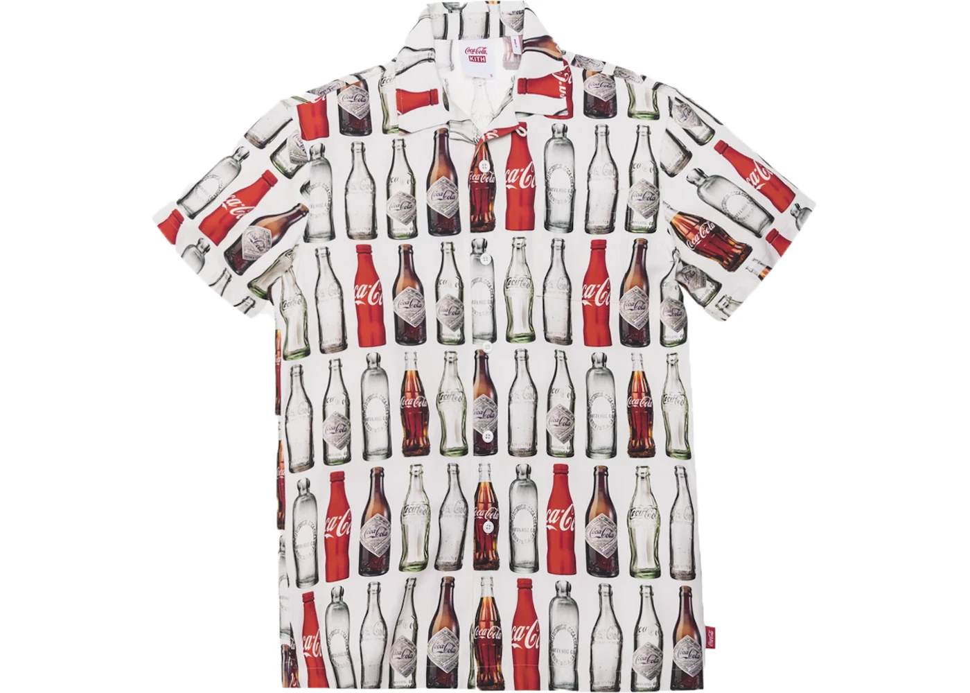 Kith x Coca-Cola Bottles Camp Button Up White - SS19 Men's - US