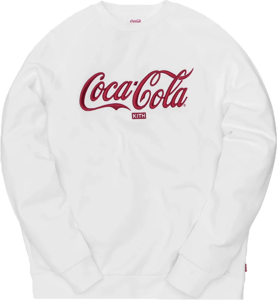 KITH x Coca-Cola Striped Crewneck Ivory-