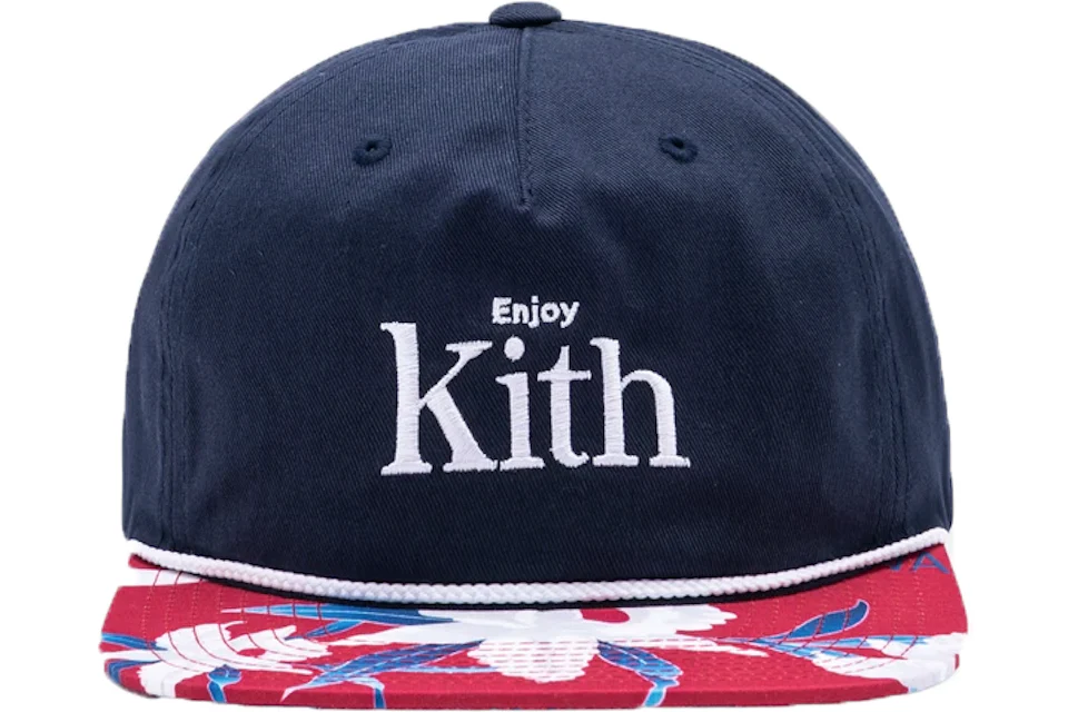 Kith x Coca-Cola Floral Cap Navy/Red