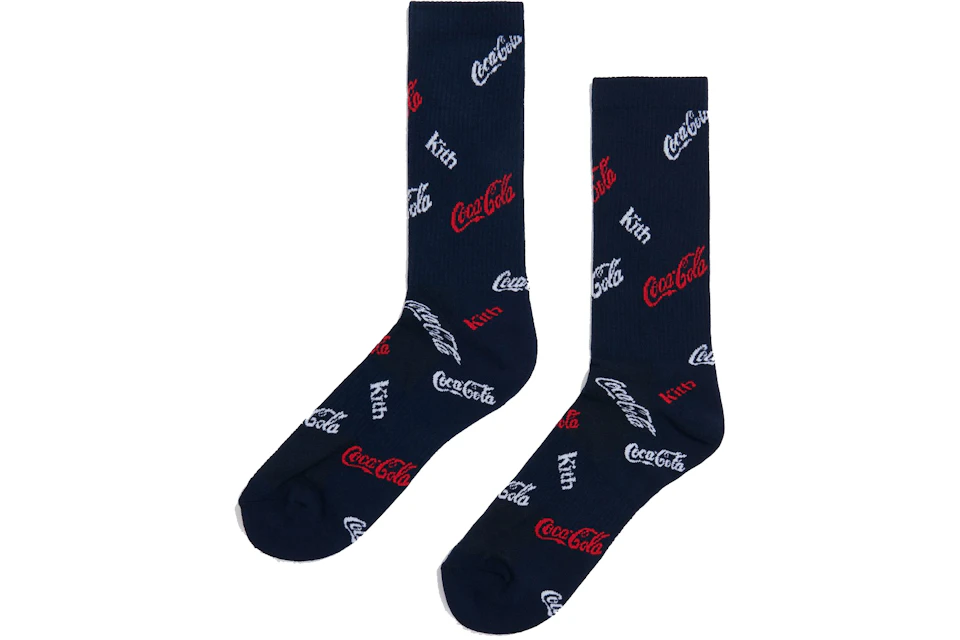 Kith x Coca-Cola Logo Sock Navy