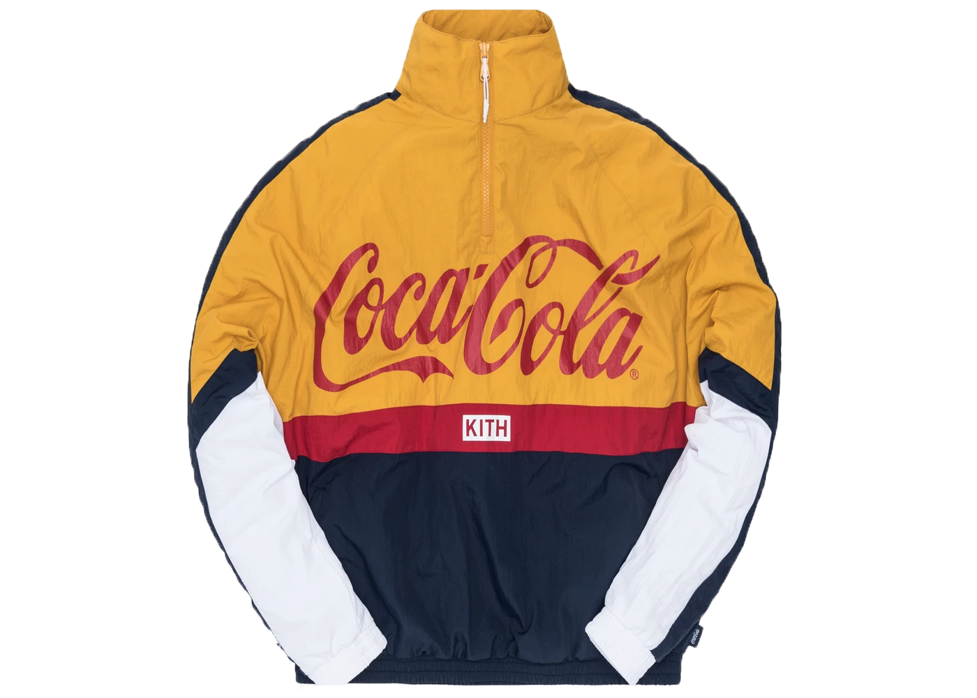 Kith x Coca-Cola Quarter Zip Nylon Windbreaker Navy Men's - SS19 - US