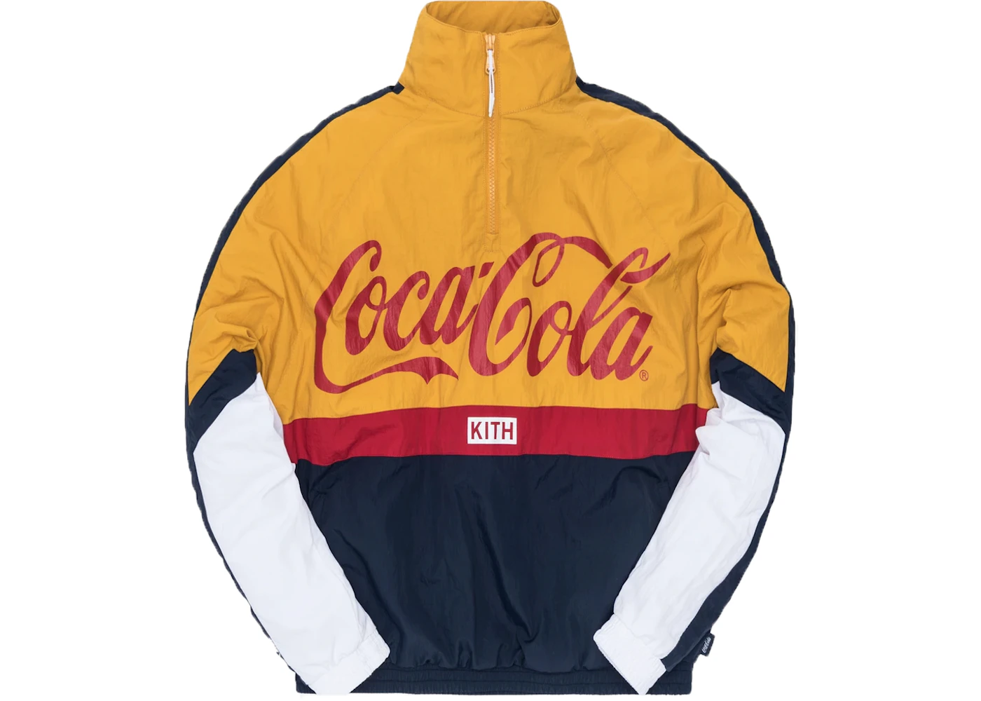 Kith x Coca Cola Quarter Zip Nylon Windbreaker Navy Men s SS19 US