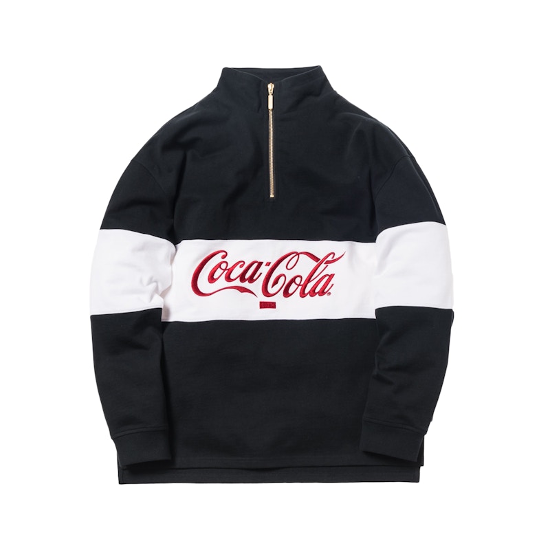 Kith x Coca-Cola Quarter-Zip Rugby Black Men's - FW18 - US