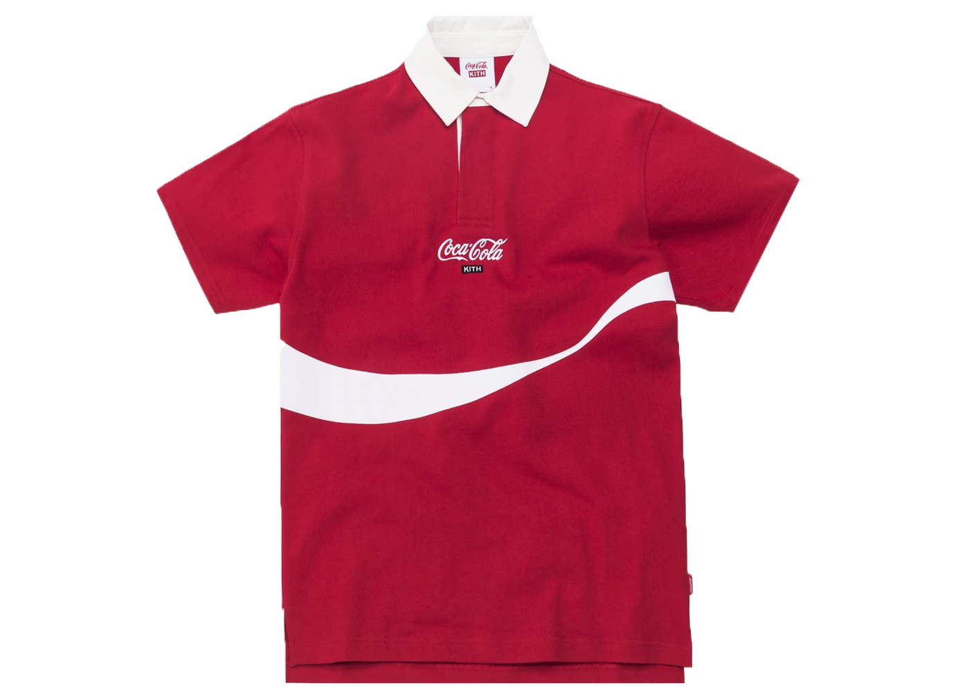 Kith x Coca-Cola Ribbon Rugby Red