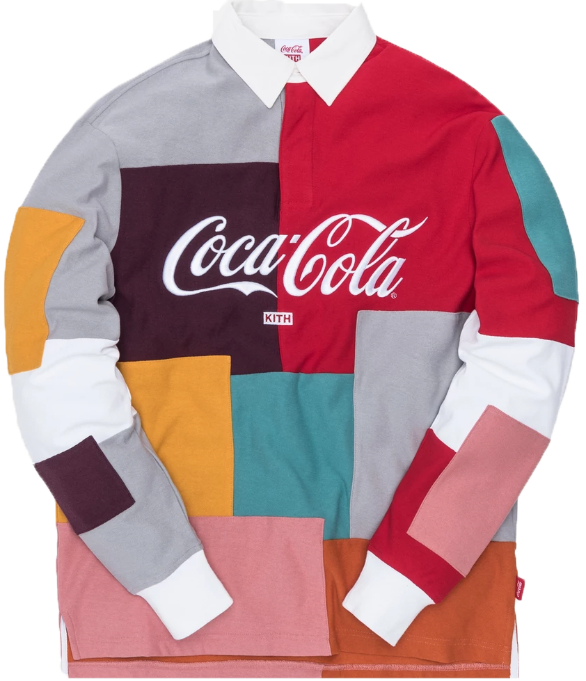KITH x Coca-Cola Colorblock S/S Rugby XL