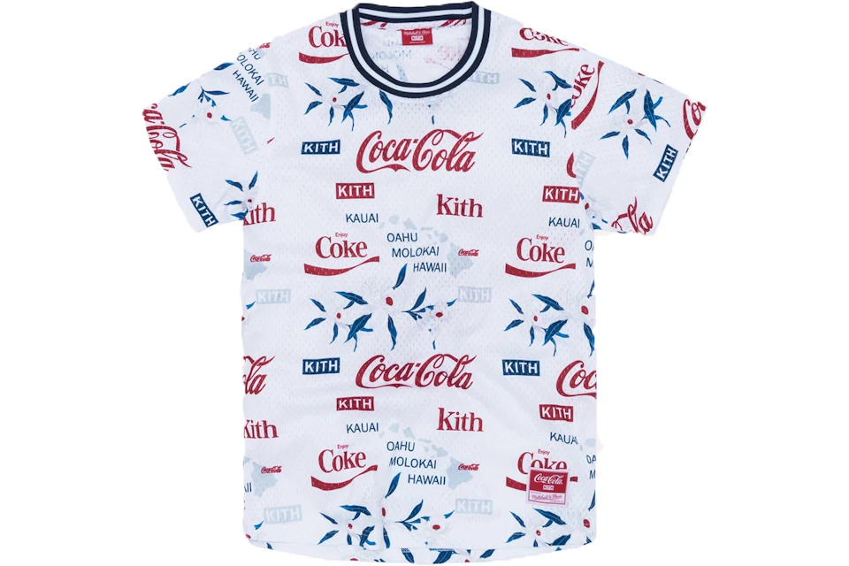 Kith x Coca-Cola x Mitchell & Ness BP Hawaii Jersey White