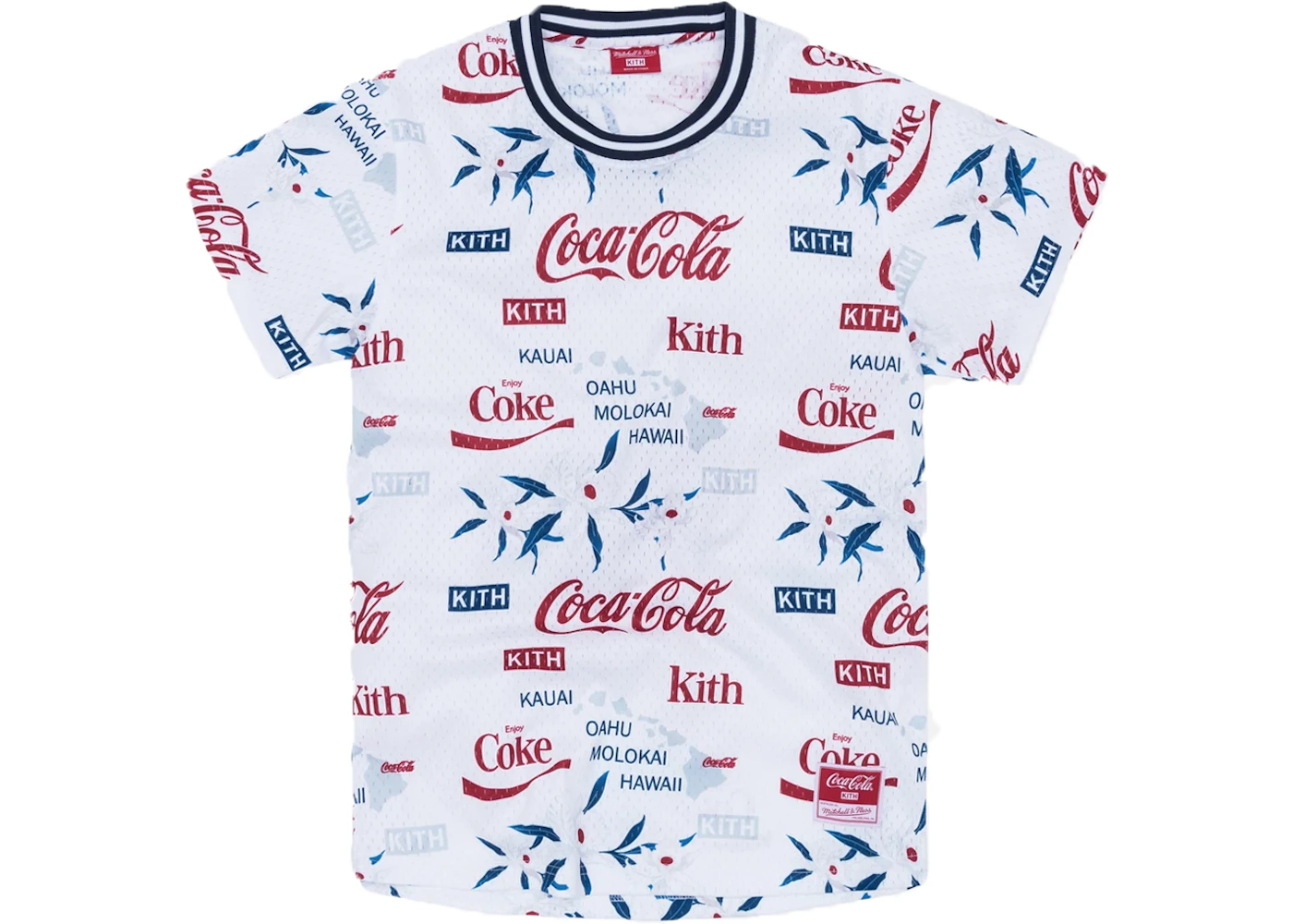 Kith x Coca Cola x Mitchell Ness BP Hawaii Jersey White Men s SS19 US