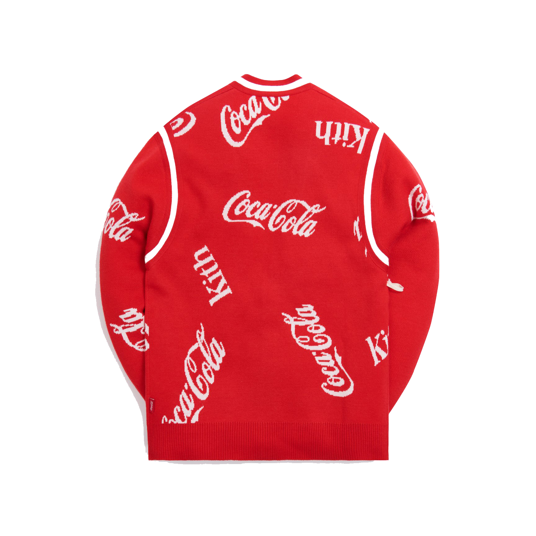 Kith x Coca-Cola x Mitchell & Ness Coke Logo Cardigan Red