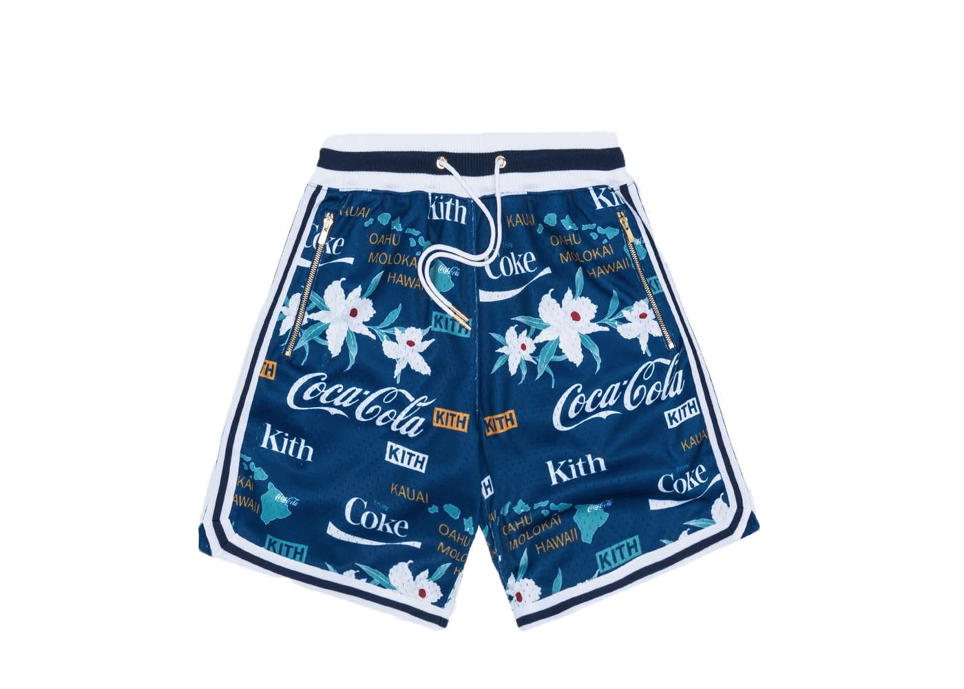 Kith x Coca-Cola x Mitchell u0026 Ness Hawaii Shorts Blue Men's - SS19 - US
