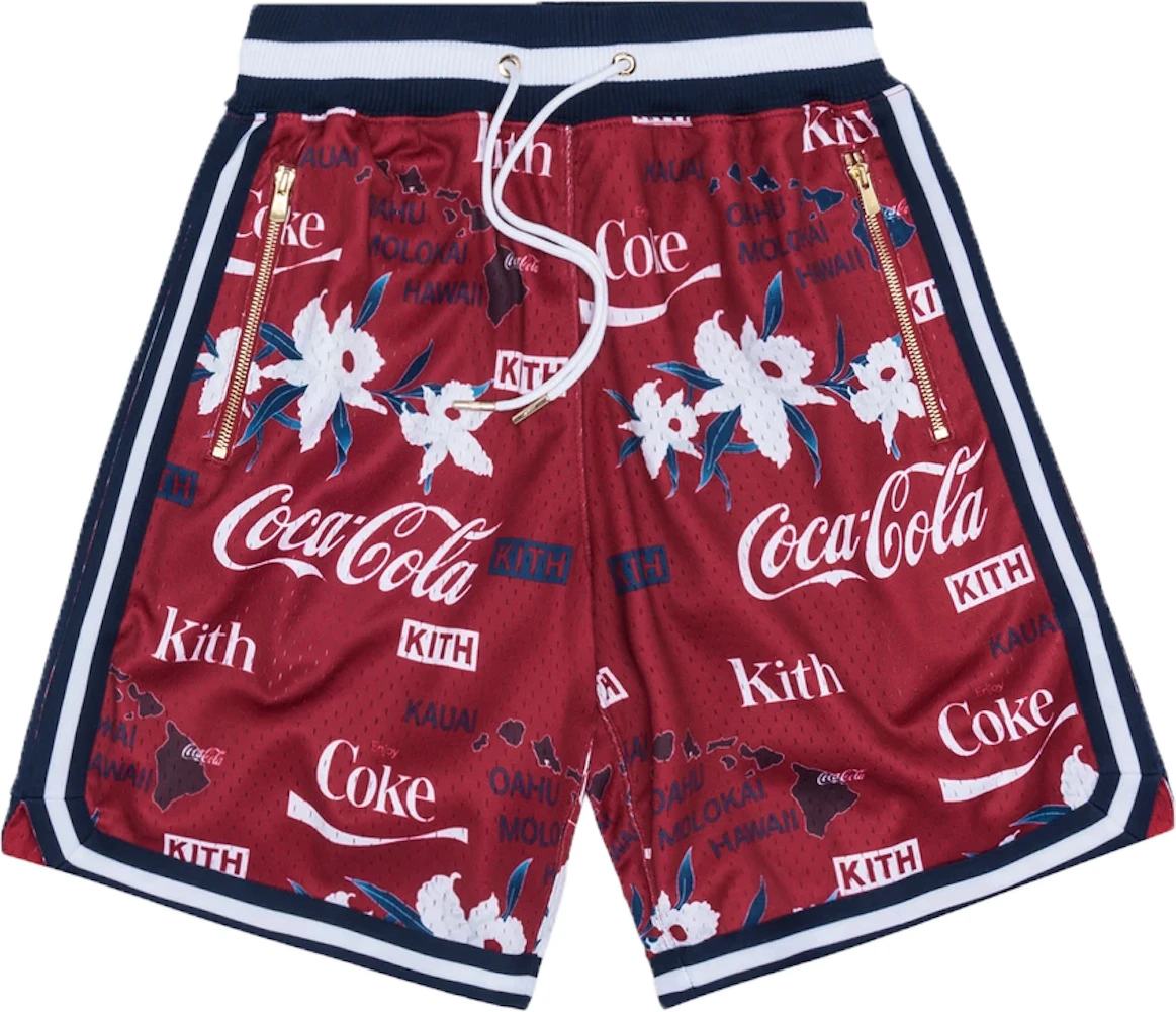Kith x Coca-Cola x Mitchell & Ness Hawaii Shorts Red Men's - SS19 - US