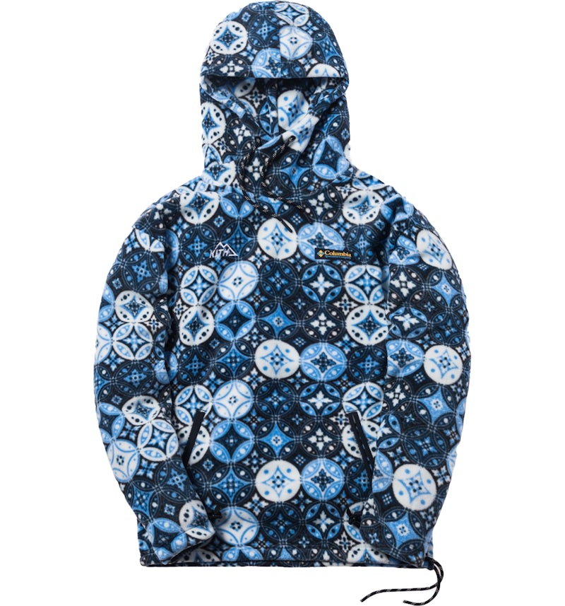 Kith x Columbia Fleece Hoodie Harbor Blue Men's FW18 US