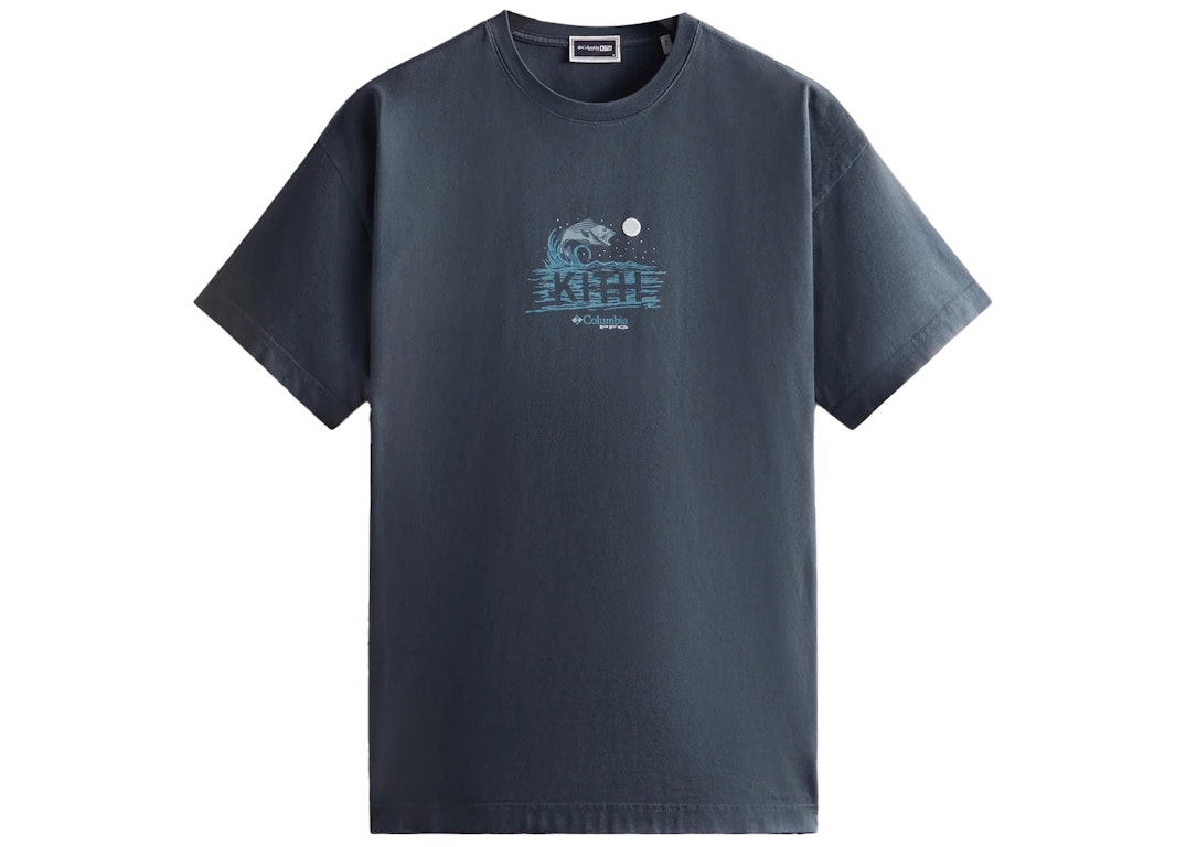 Pre-owned Kith X Columbia Pfg High Tide Vintage Tee Nocturnal