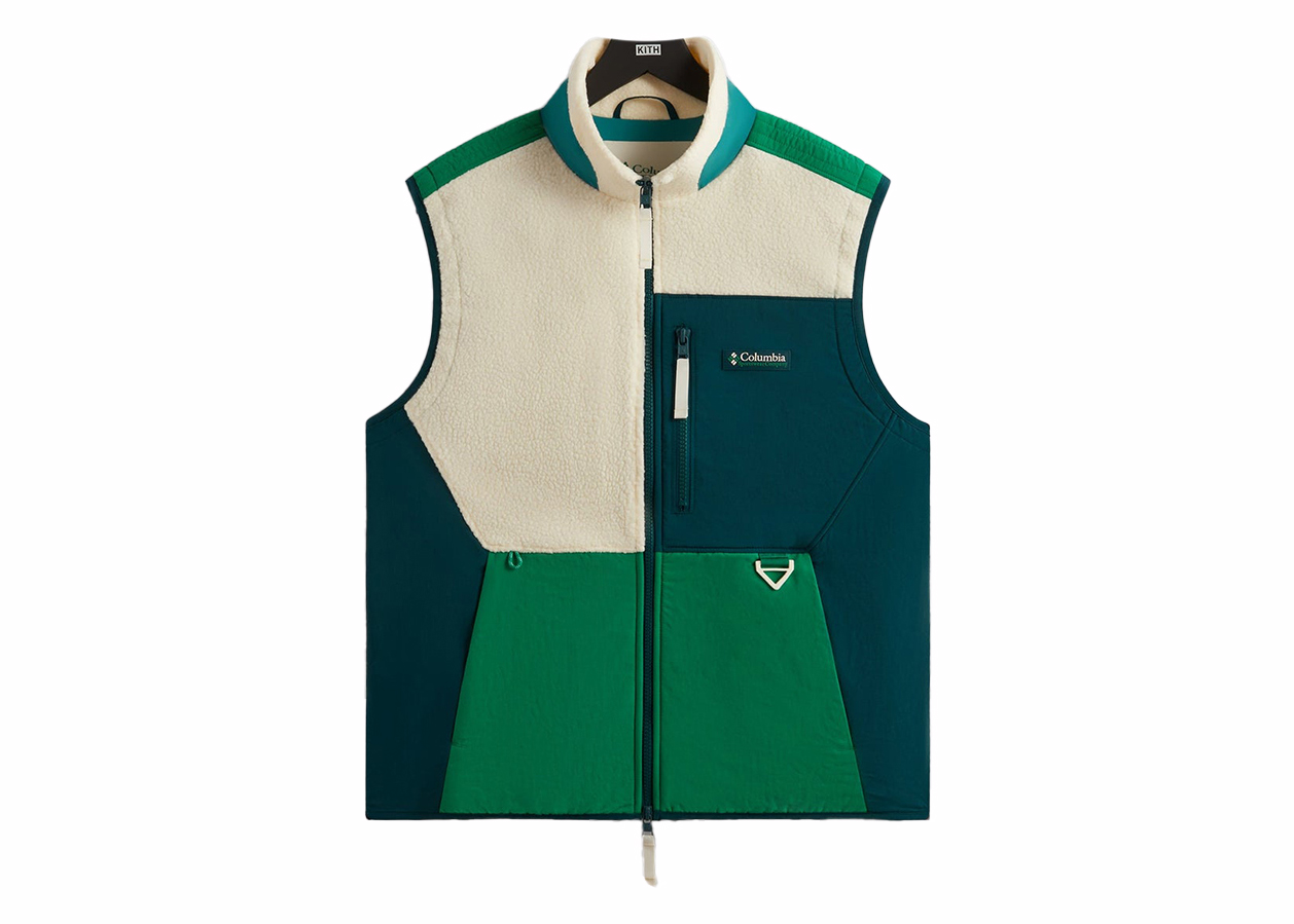 Kith x Columbia Sherpa Vest Bamboo Forest