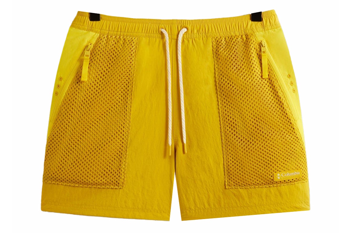 Pre-owned Kith X Columbia Wind Short Gold Leaf