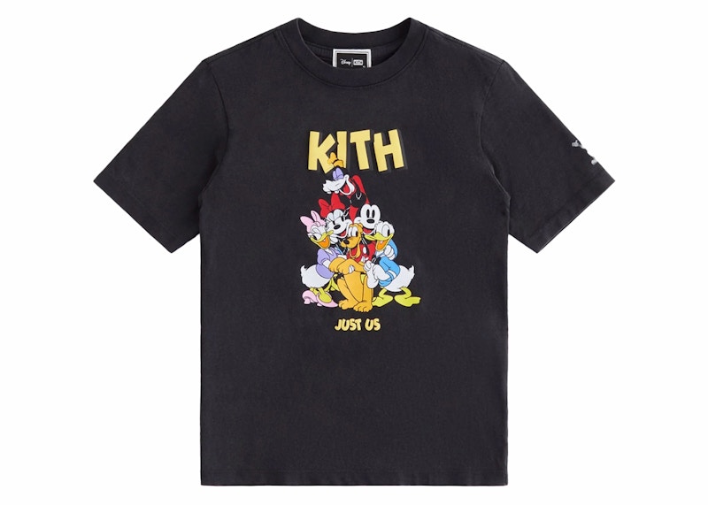 Kith x Disney Kids Mickey & Friends Best Friends Vintage Tee Black