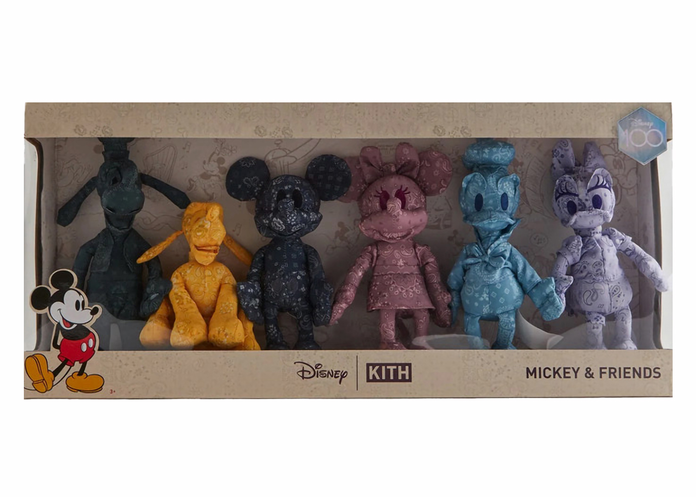 Kith x Disney Mickey & Friends Plush Set (6 Pack) Multi