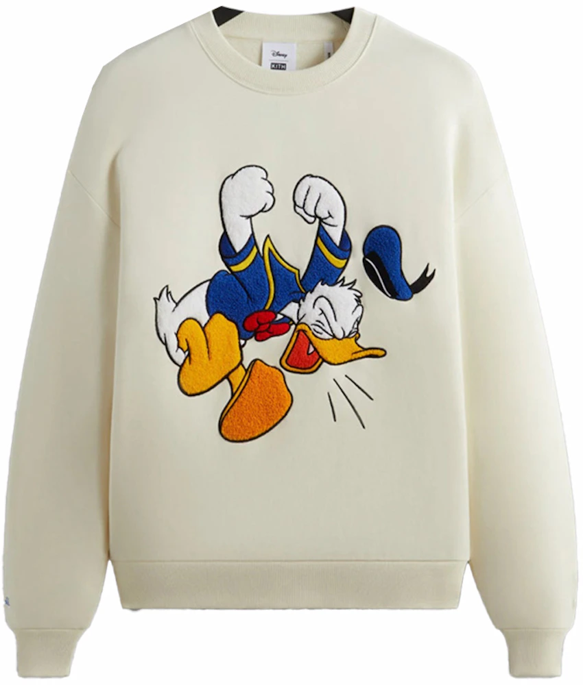 Kith x Disney Mickey & Friends Donald Duck Vintage Crewneck Sandrift ...