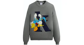 Kith x Disney Mickey & Friends Donald K Crewneck Sweater Medium Heather Grey