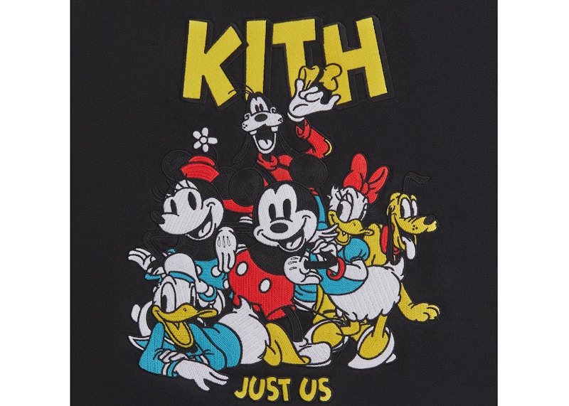 Kith x Disney Mickey & Friends Forever Vintage Crewneck Black