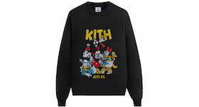 Kith x Disney Mickey & Friends Forever Vintage Crewneck Black