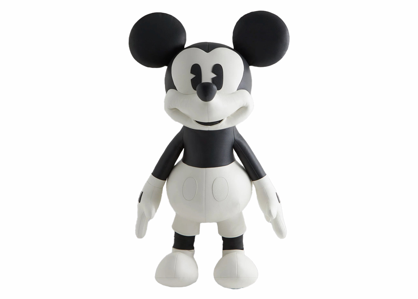 Kith x Disney Mickey & Friends Leather Mickey Plush Black - FW23 - JP