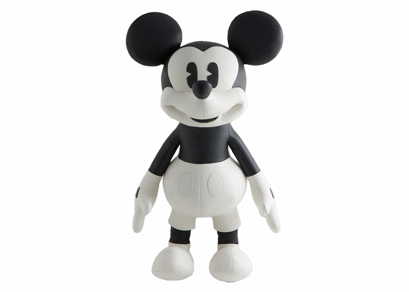 Kith x Disney Mickey & Friends Leather Mickey Plush Black - FW23 - US