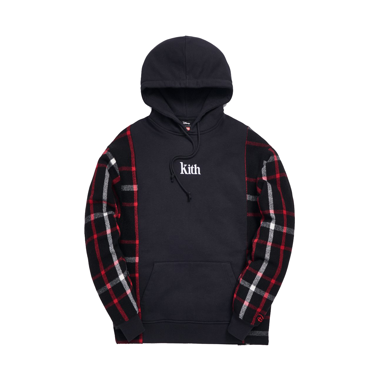 Kith x Disney Patchwork Wool Plaid Hoodie Black Men's - FW19 - US