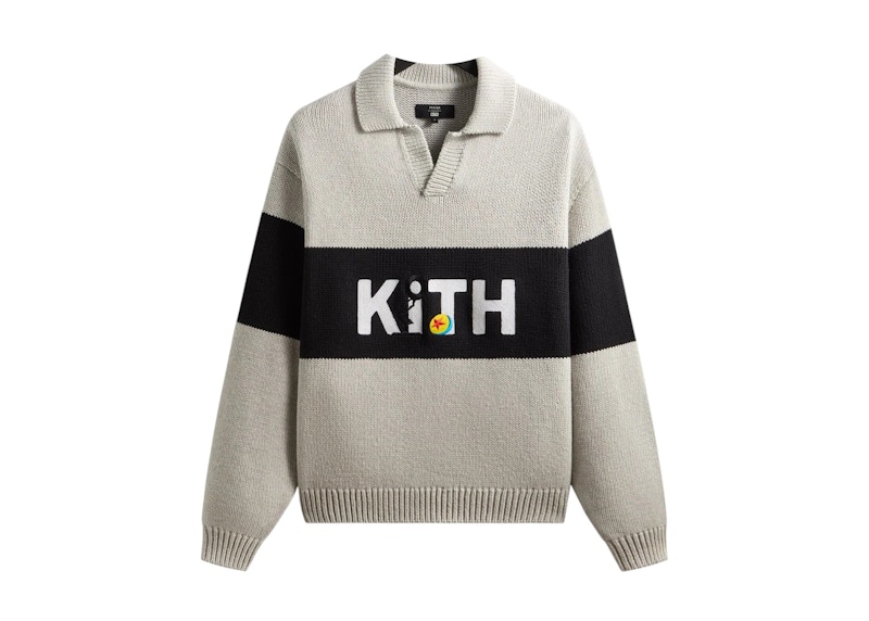 Kith x Disney Pixar Nelson Rugby Sweater Light Heather Grey メンズ