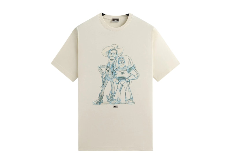 Kith x Disney Pixar Toy Story Sketch Vintage Tee Sandrift メンズ