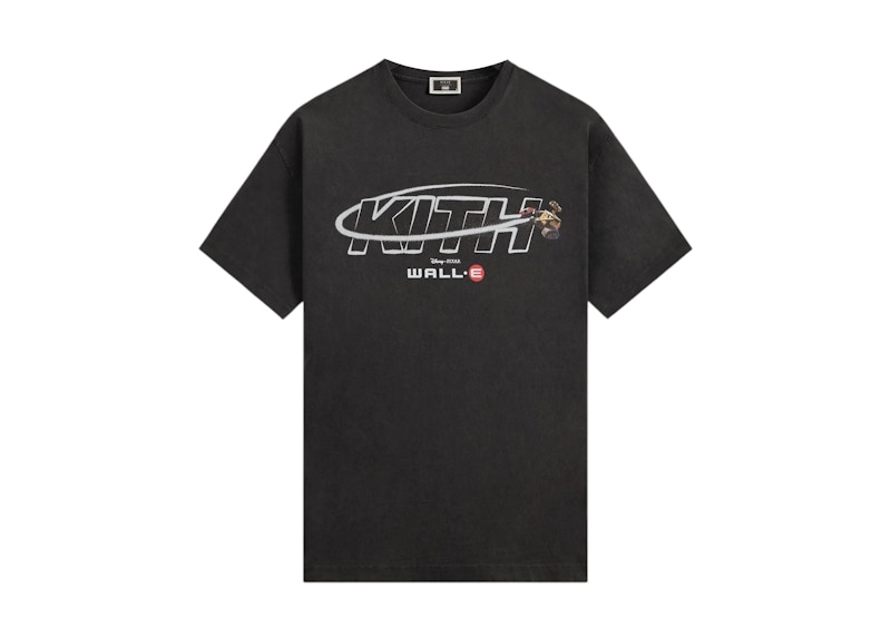 Kith x Disney Pixar Wall-E Orbit Vintage Tee Black Men's - FW25 - US