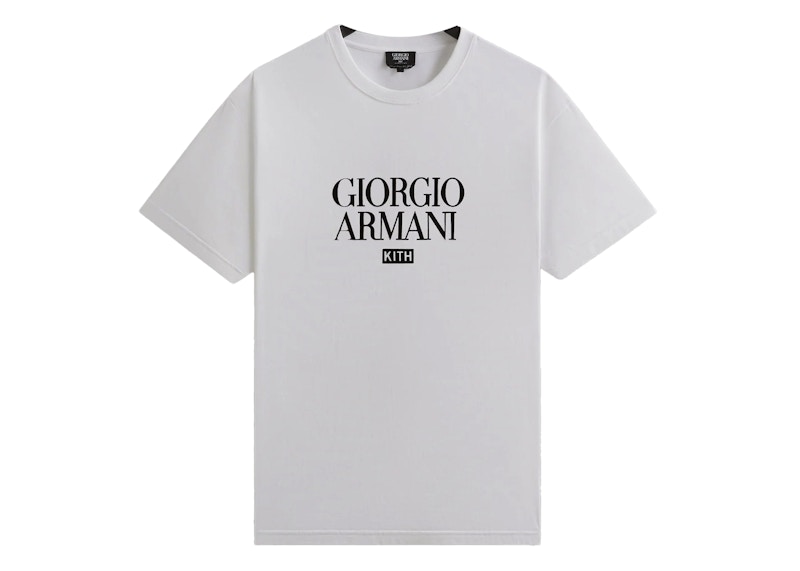☆ KITH x Giorgio Armani tee コラボTシャツ ☆ Kith x Giorgio Armani Tee White メンズ - FW24 - JP