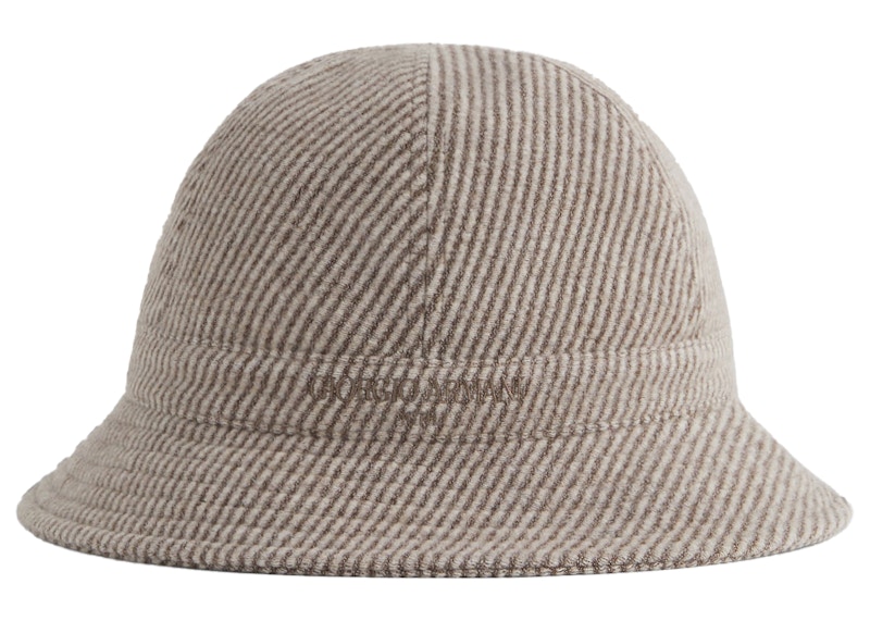 Pre-owned Kith Men's X Giorgio Armani Wool Bucket Hat In Paloma