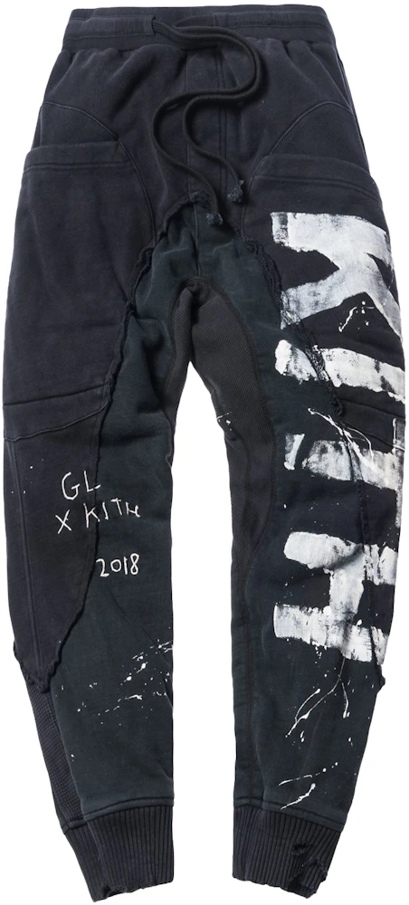 Kith x Greg Lauren 50/50 Ashford Cargo Pant Black Men's - FW18 - US