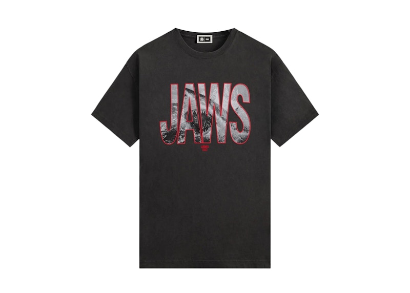 Pre-owned Kith Men's X Jaws Shark Attack Vintage Tee Shirt In Black