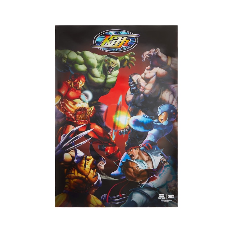 【限定】KITH x MARVEL VS CAPCOM MOVIE POSTER Kith x Marvel Capcom Poster Poster - US