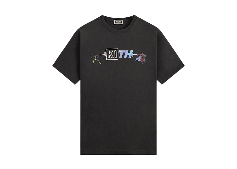 Kith x Marvel Cyclops vs. Magneto Vintage Tee Black Men's - FW25 - US
