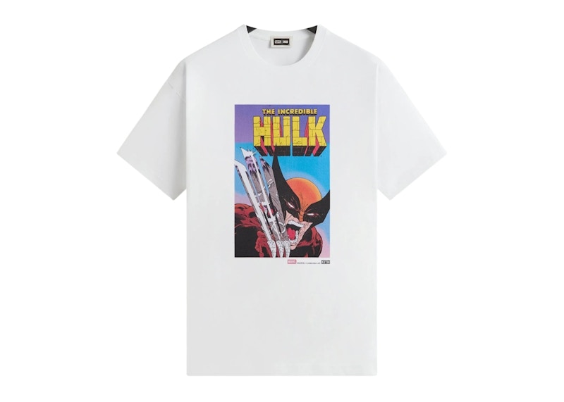 Kith x Marvel Hulk Vintage Tee White Men's - FW25 - US
