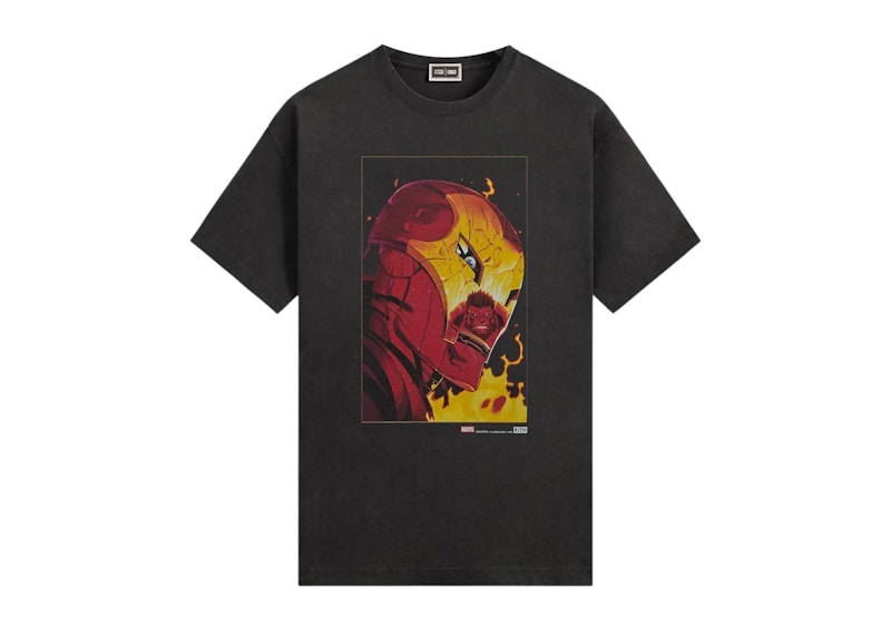 Kith x Marvel Red Hulk Vintage Tee Black Men's - FW25 - US