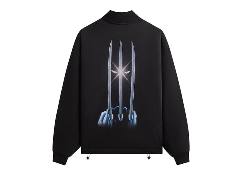 Kith x Marvel Wolverine Nelson Quarter Zip Black Men's - FW25 - US