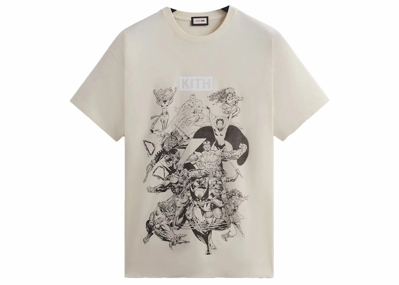 Kith x Marvel X-Men Comic Inked Vintage Tee Sandrift PH Men's