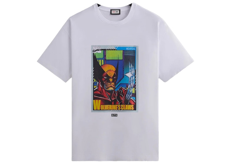 Kith x Marvel X-Men Wolverine Card Vintage Tee White PH Men's