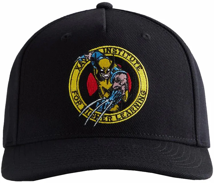 Kith x Marvel X-Men Wolverine Pinch Crown Snapback Hat Black PH - SS23 ...