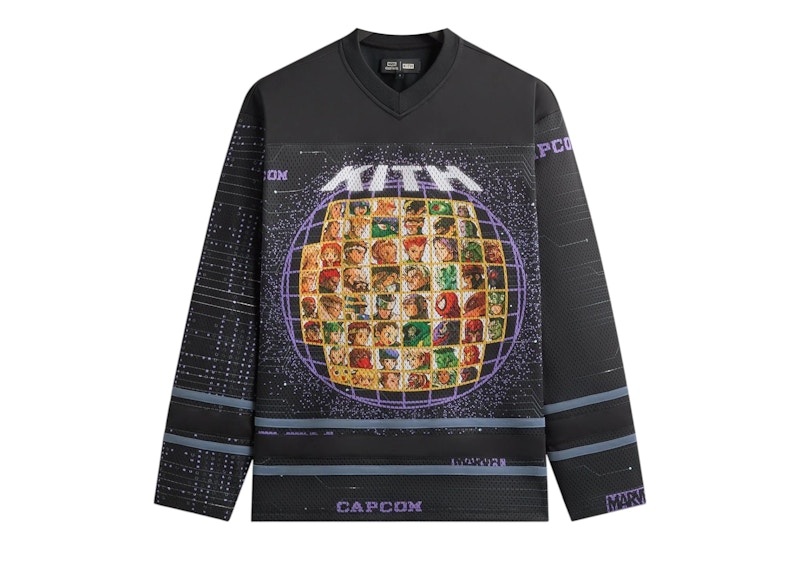 Kith x Marvel vs. Capcom Character Select Malik Jersey Black Men's